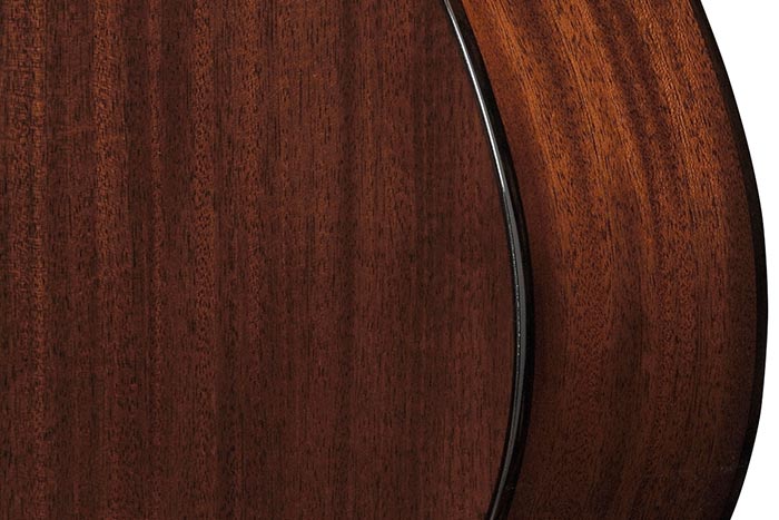 Solid African Mahogany back and sides