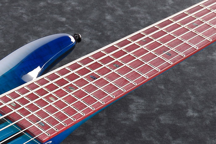 Purpleheart fretboard