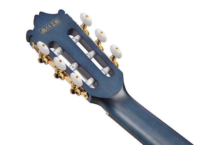Back of the GA5FMTCE-OB's headstock